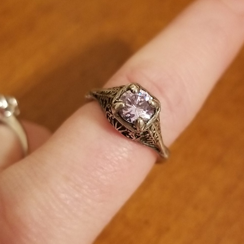 Vintage Filigree Ring Sterling